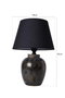 Opviq Lámpara de Mesa de Cerámica YL501 - Negro